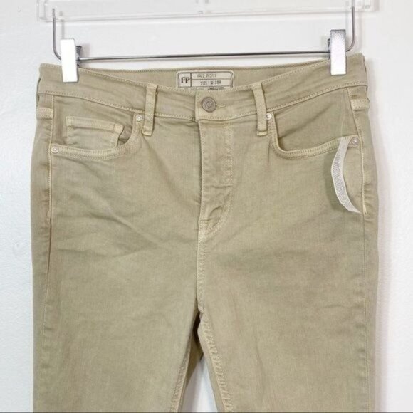 FREE PEOPLE High Waist Busted Knee Skinny NWOT - Picture 3 of 8